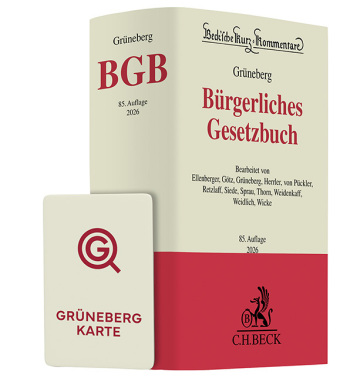 Grüneberg BGB Chat-Book, m. 1 Buch, m. 1 Beilage