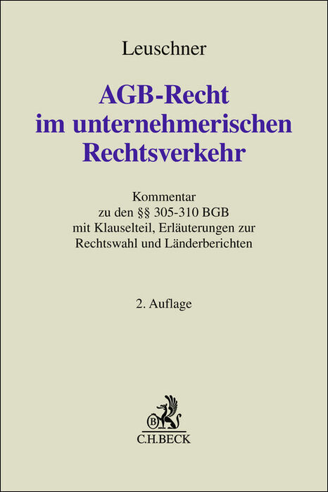AGB-Recht im unternehmerischen Rechtsverkehr main product photo