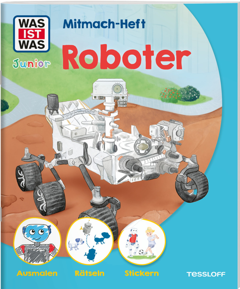 WAS IST WAS Junior Mitmach-Heft Roboter main product photo