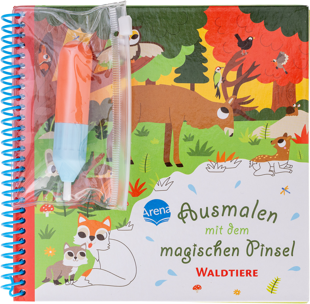 Ausmalen mit dem magischen Pinsel. Waldtiere main product photo