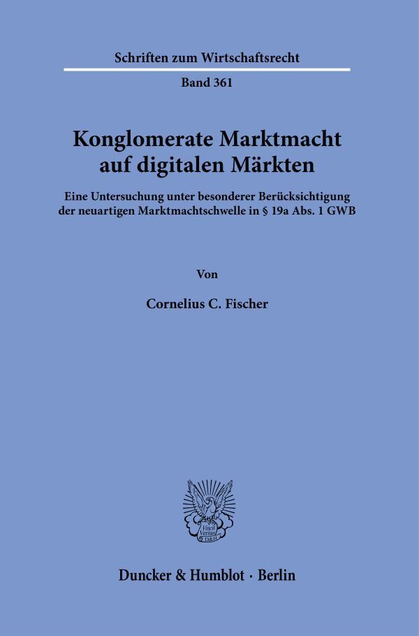 Konglomerate Marktmacht auf digitalen Märkten main product photo