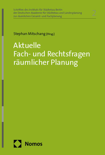 Aktuelle Fach- und Rechtsfragen räumlicher Planung main product photo