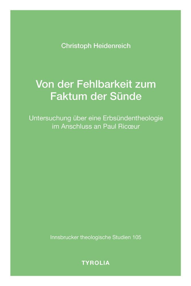 Von der Fehlbarkeit zum Faktum der Sünde main product photo