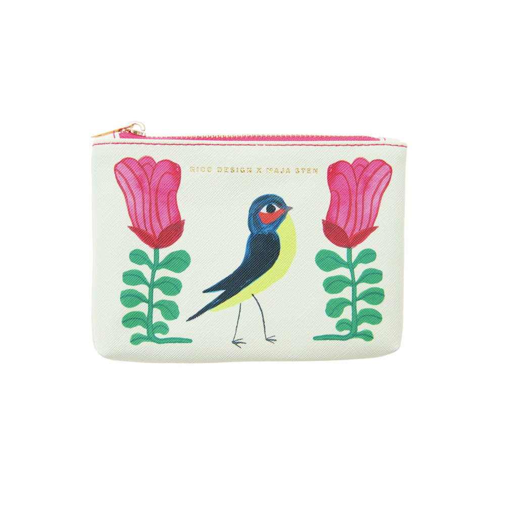 Etui S Midsommar Magic, Schwalbe / Blumen, 14 x 10 cm main product photo