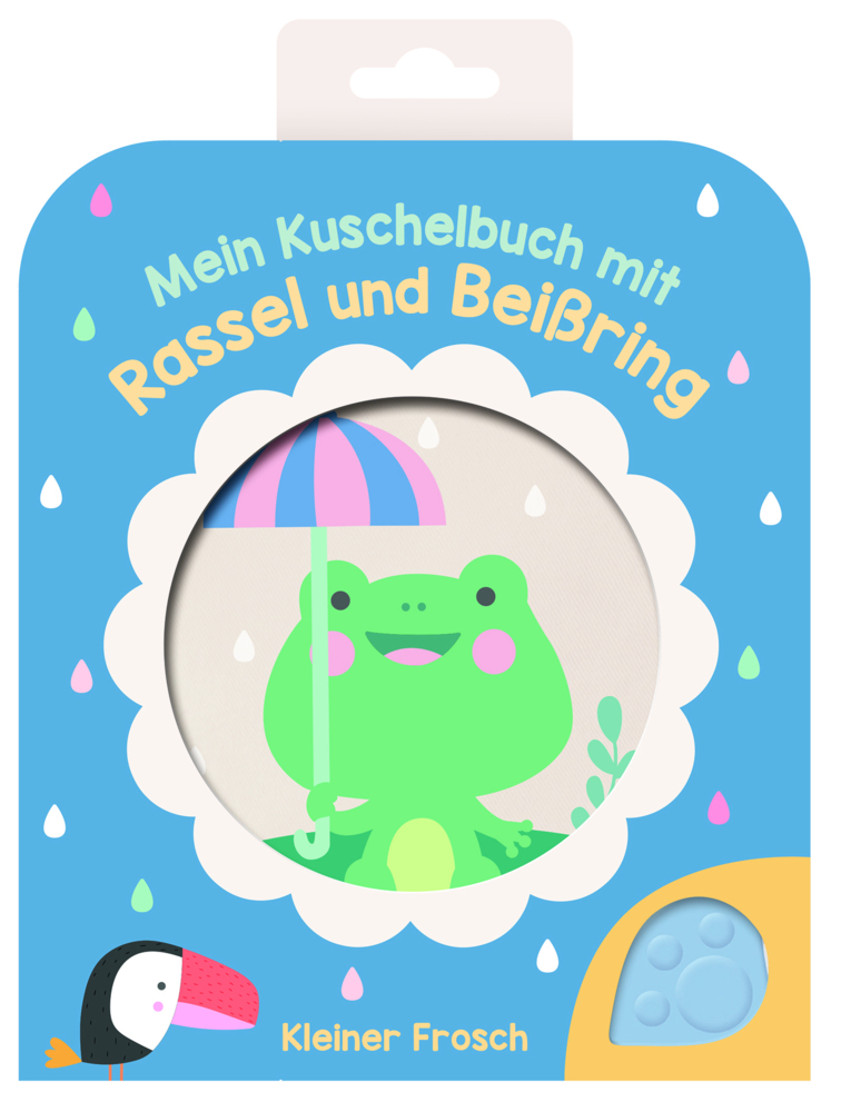 Mein Kuschelbuch mit Rassel und Beißring - Kleiner Frosch main product photo