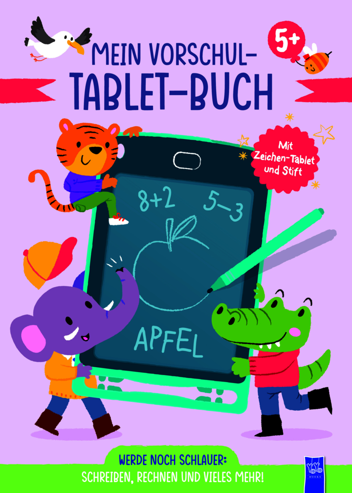 Mein Vorschul-Tablet-Buch 5 + (rosa Cover) main product photo