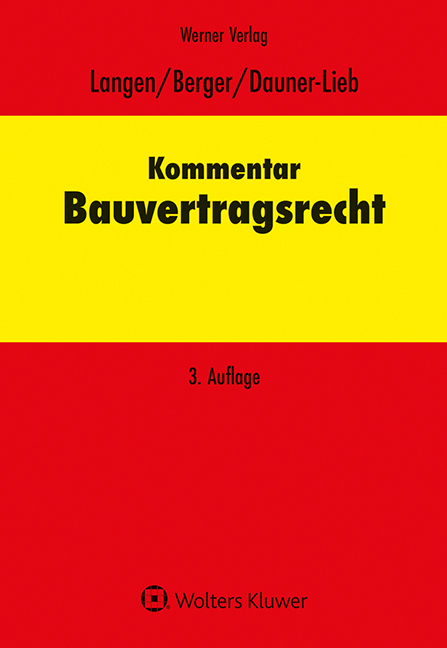 Kommentar Bauvertragsrecht main product photo