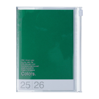 MARK'S 2025/26 Taschenkalender, A6 Colors, Green