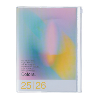 MARK'S 2025/26 Taschenkalender, A5 Gradient, Pink