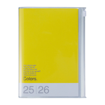 MARK'S 2025/26 Taschenkalender, B6 Colors, Yellow