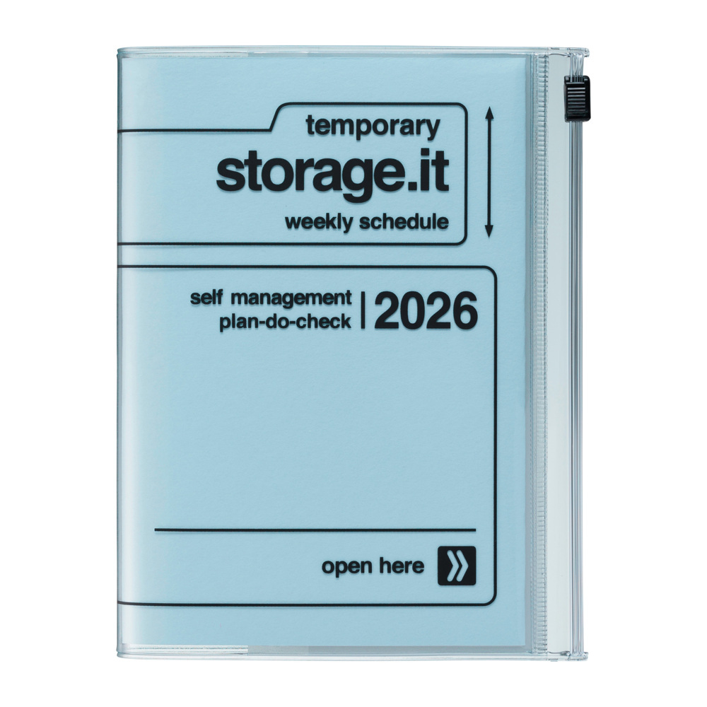 MARK'S 2025/26 Taschenkalender, A6 Storage.it, Blue main product photo