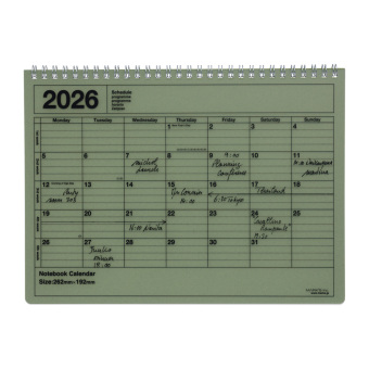 MARK'S 2026 Tischkalender, M , Khaki
