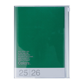 MARK'S 2025/26 Taschenkalender, A5 Colors, Green