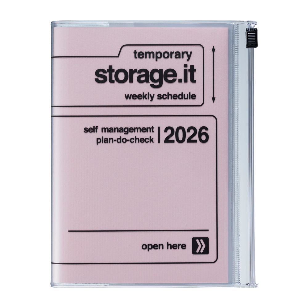 MARK'S 2025/26 Taschenkalender, A6 Storage.it, Pink main product photo