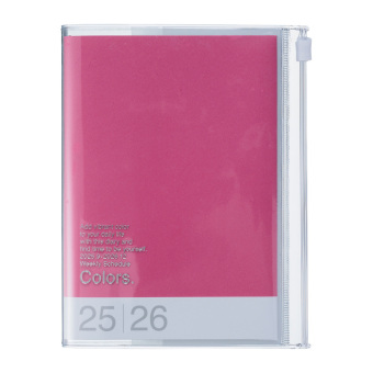 MARK'S 2025/26 Taschenkalender, A6 Colors, Pink