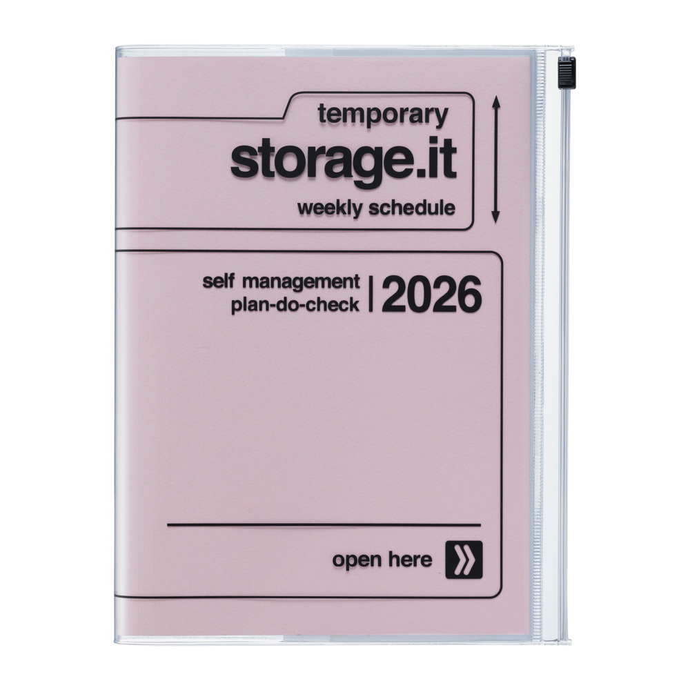 MARK'S 2025/26 Taschenkalender, A5 Storage.it, Pink main product photo