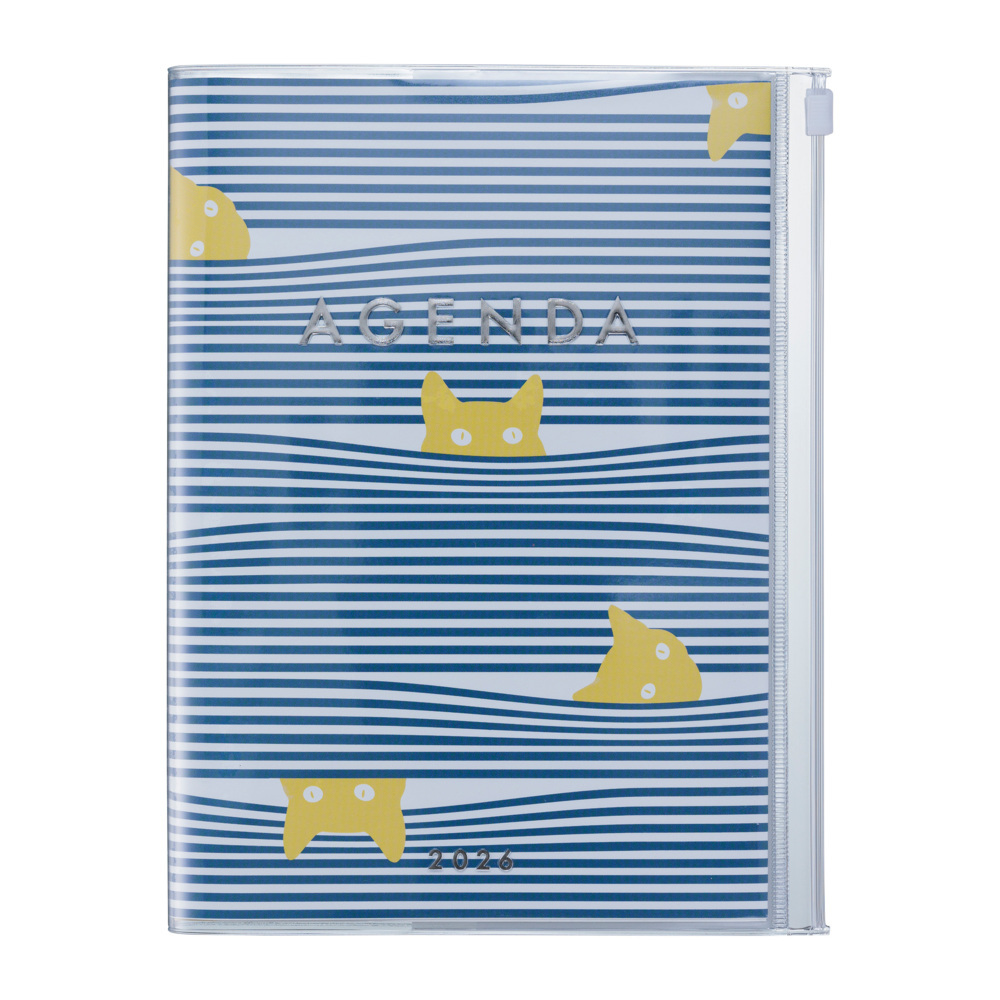 MARK'S 2025/26 Taschenkalender, A5 Cats, Navy main product photo