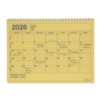MARK'S 2026 Tischkalender, M , Yellow