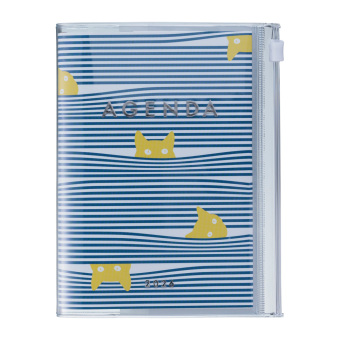 MARK'S 2025/26 Taschenkalender, B6 Cats, Navy