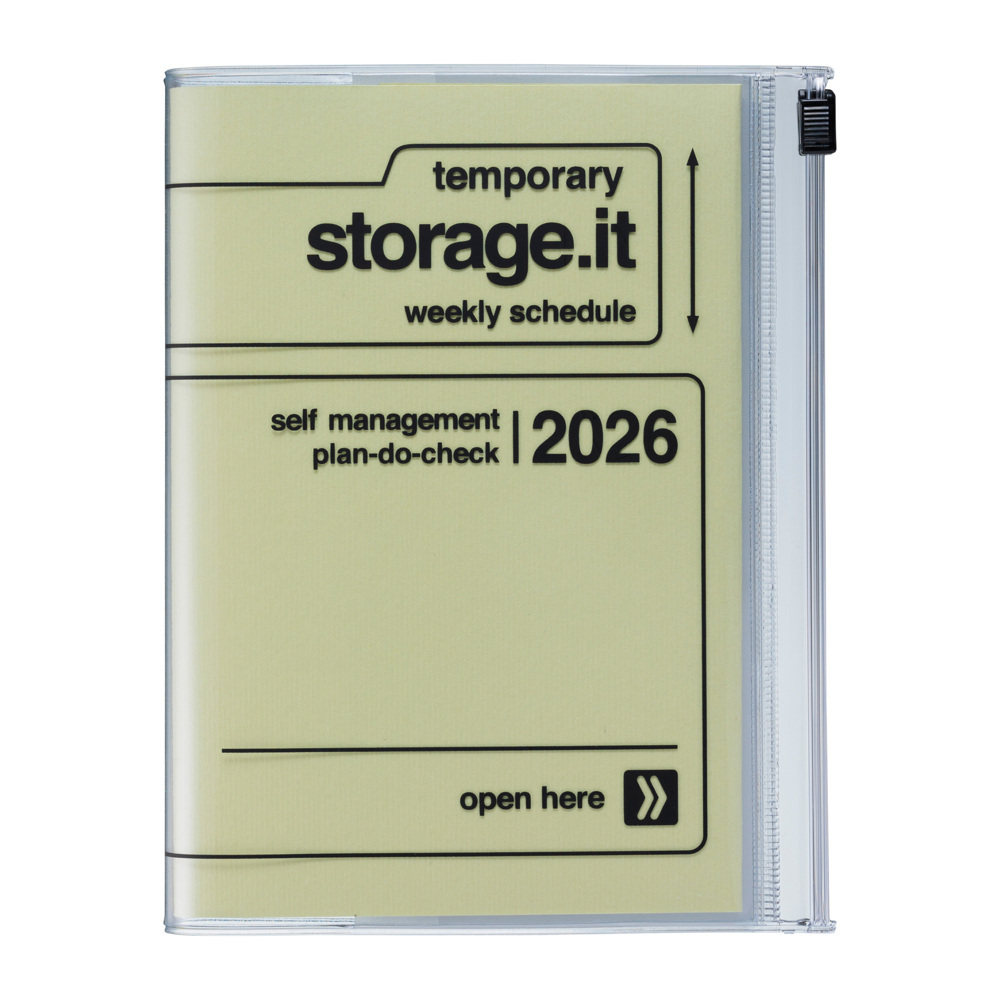 MARK'S 2025/26 Taschenkalender, A6 Storage.it, Yellow main product photo
