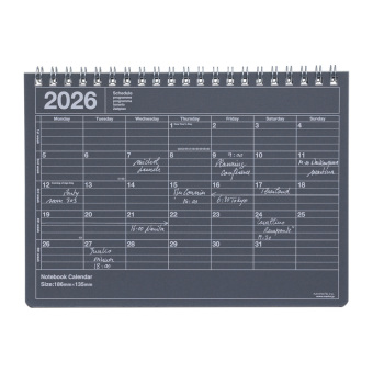 MARK'S 2026 Tischkalender, S, Black