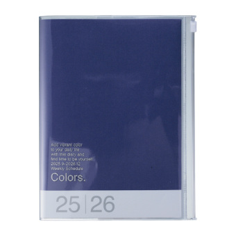 MARK'S 2025/26 Taschenkalender, A5 Colors, Purple