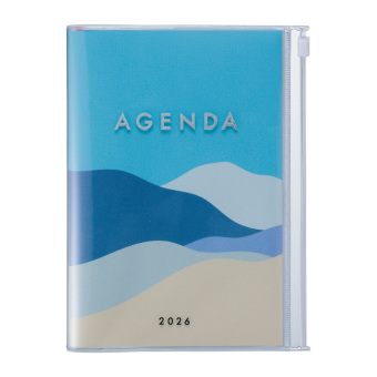 MARK'S 2025/26 Taschenkalender, B6 Mountain, Blue