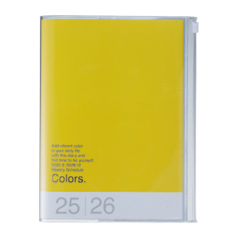 MARK'S 2025/26 Taschenkalender, A5 Colors, Yellow