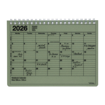 MARK'S 2026 Tischkalender, S, Khaki