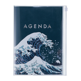 MARK'S 2025/26 Taschenkalender, A5 Japan, Wave, Navy
