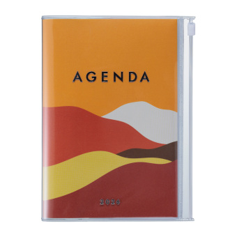 MARK'S 2025/26 Taschenkalender, B6 Mountain, Orange
