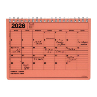 MARK'S 2026 Tischkalender, S, Orange