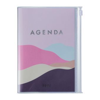 MARK'S 2025/26 Taschenkalender, B6 Mountain, Pink