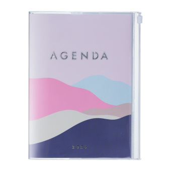 MARK'S 2025/26 Taschenkalender, A5 Mountain, Pink