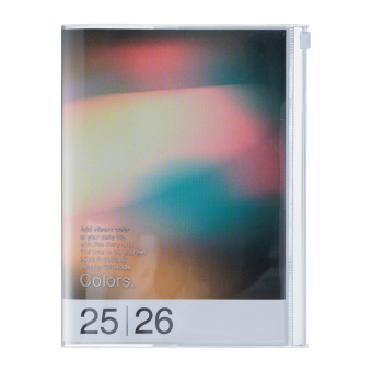 MARK'S 2025/26 Taschenkalender, A5 Gradient, Black