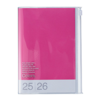 MARK'S 2025/26 Taschenkalender, B6 Colors, Pink