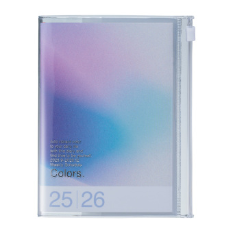 MARK'S 2025/26 Taschenkalender, A6 Gradient, Blue