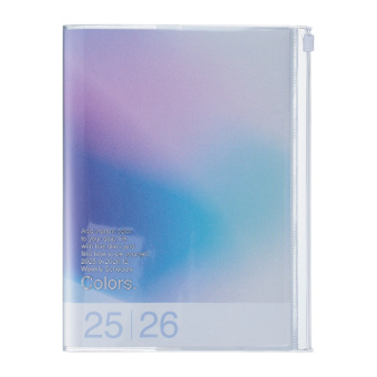 MARK'S 2025/26 Taschenkalender, A5 Gradient, Blue