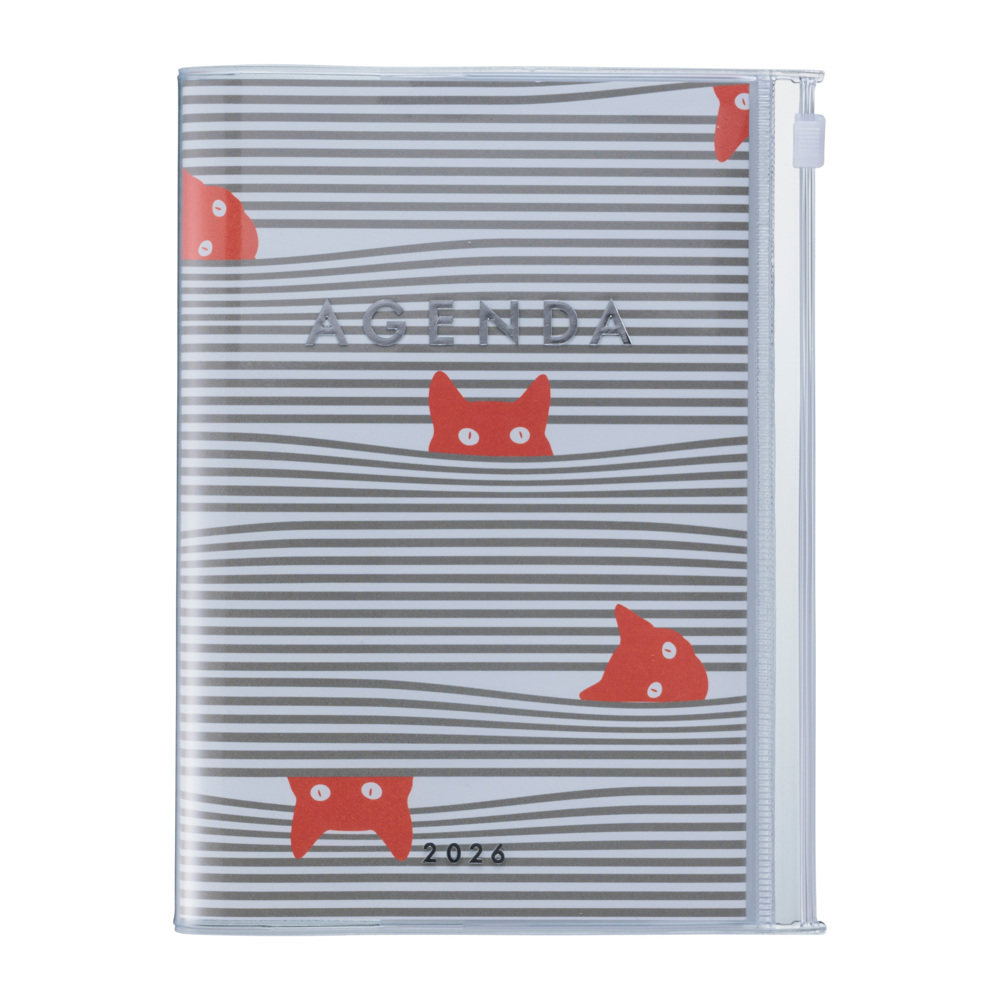 MARK'S 2025/26 Taschenkalender, A6 Cats, Gray main product photo