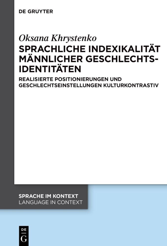 Sprachliche Indexikalität männlicher Geschlechtsidentitäten main product photo