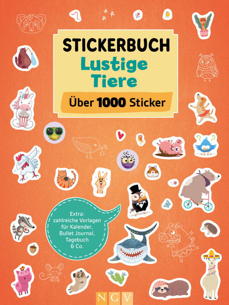 Stickerbuch Lustige Tiere I Über 1000 Sticker main product photo