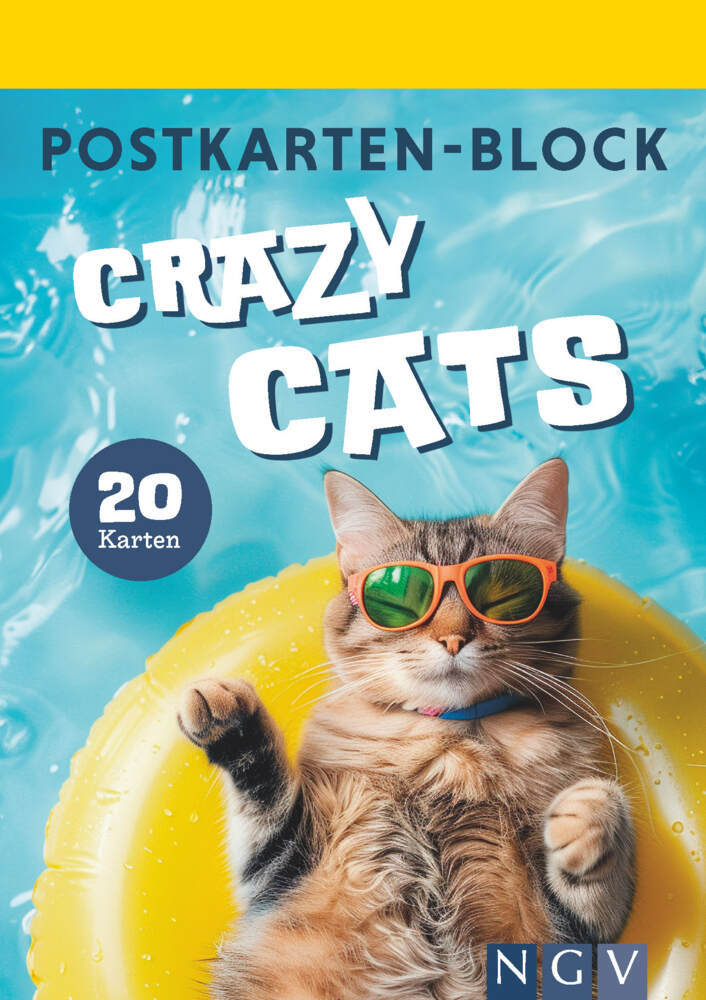 Postkartenblock Crazy Cats main product photo