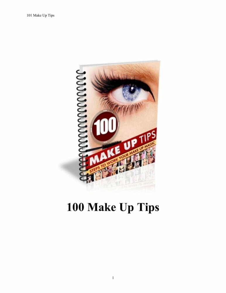 100 Make Up Tipps. Schritte zur Wirkung Ihrer Make-up-Magie. main product photo