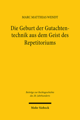 Die Geburt der Gutachtentechnik aus dem Geist des Repetitoriums