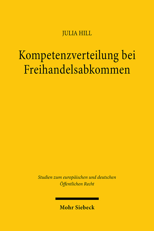 Kompetenzverteilung bei Freihandelsabkommen main product photo