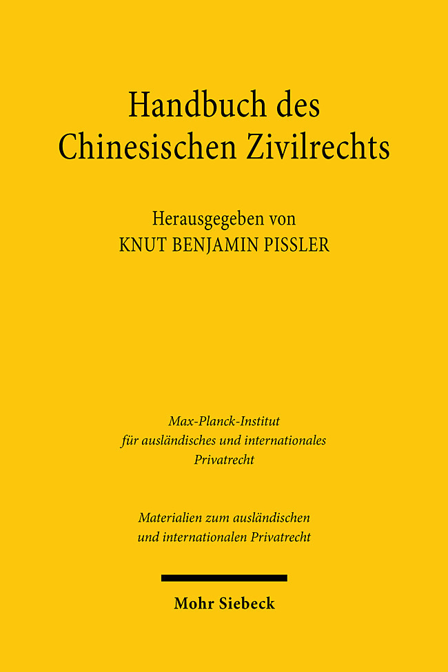 Handbuch des chinesischen Zivilrechts main product photo