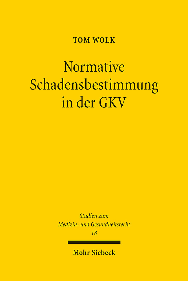 Normative Schadensbestimmung in der GKV main product photo