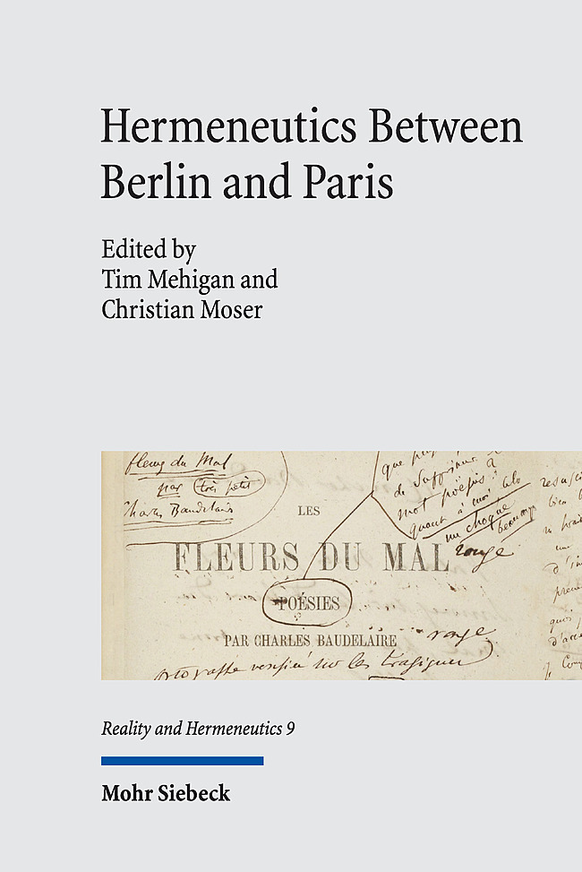 Hermeneutics Between Berlin and Paris main product photo