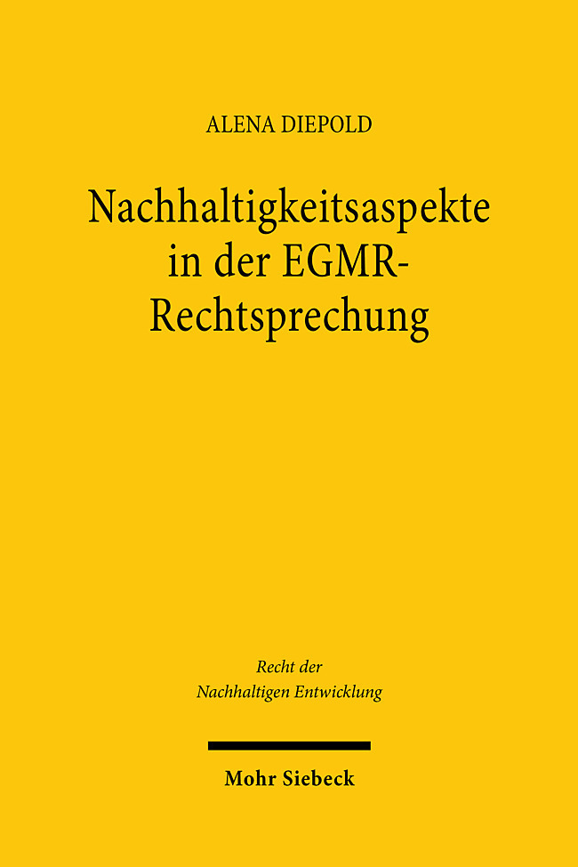 Nachhaltigkeitsaspekte in der EGMR-Rechtsprechung main product photo