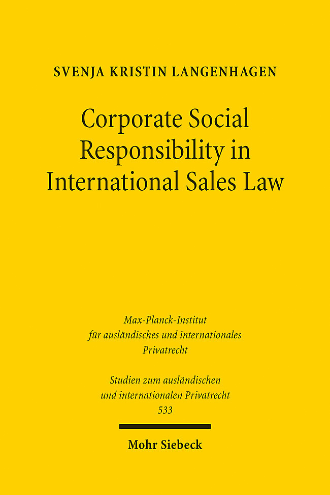 Corporate Social Responsibility in International Sales Law main product photo